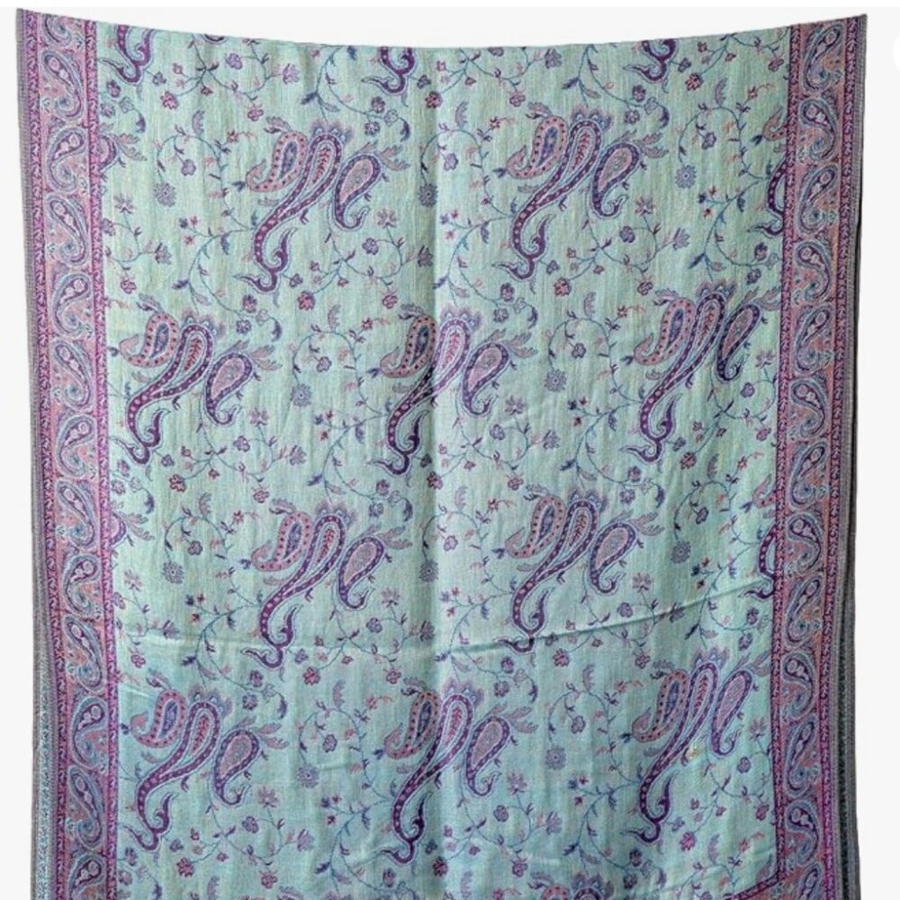 Festival Shawl Pashmina Scarf for Women Purple Blue Hair wraps Head Scarves